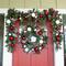 Village Lighting 30" Pre-Lit Nordic Christmas Wreath, Red & Clear LED Lights